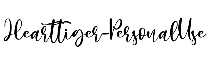Hearttiger - Personal Use  font caratteri gratis