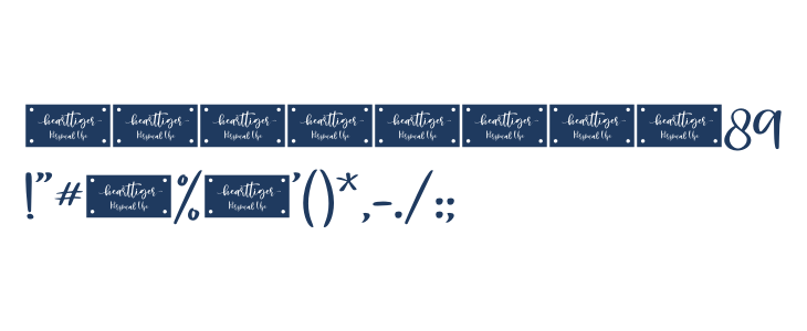 Hearttiger - Personal Use Other Characters