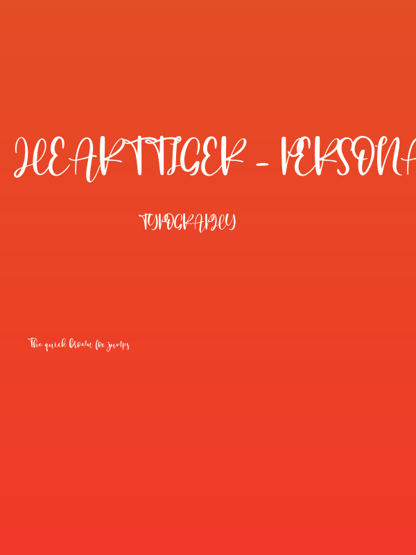 Hearttiger - Personal Use Poster