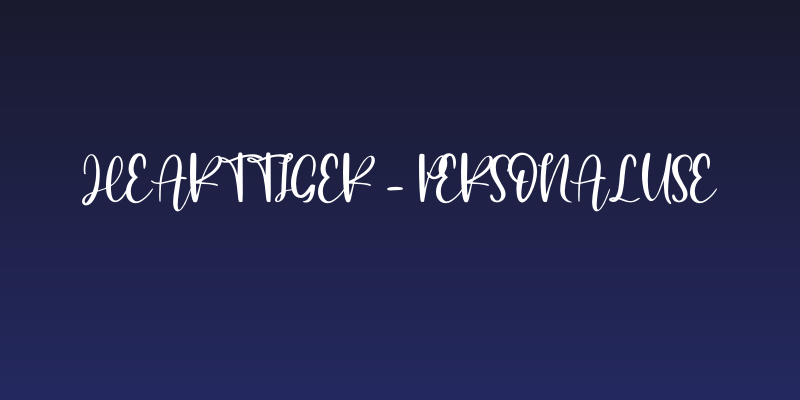 Hearttiger - Personal Use Social Header