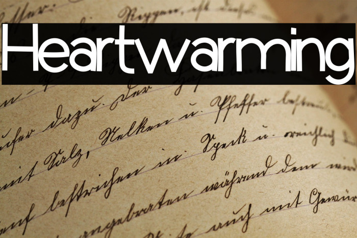 Heartwarming Example 1