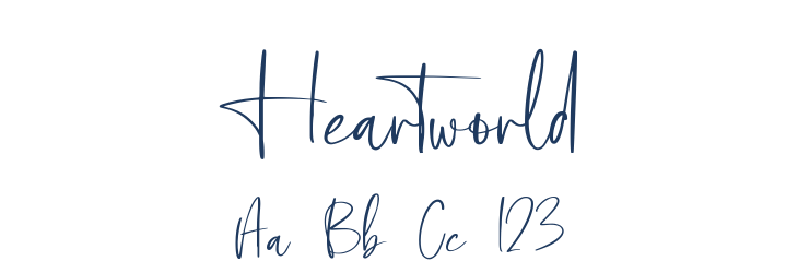 Heartworld Font Preview