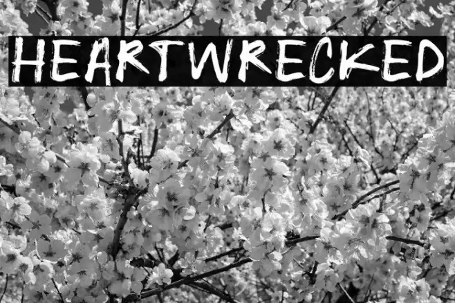 Heartwrecked फ़ॉन्ट examples
