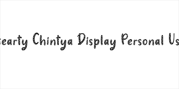 Hearty Chintya Display Personal Use Logo