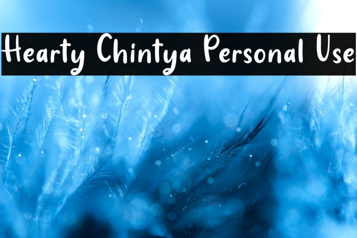 Hearty Chintya Personal Use Example 1