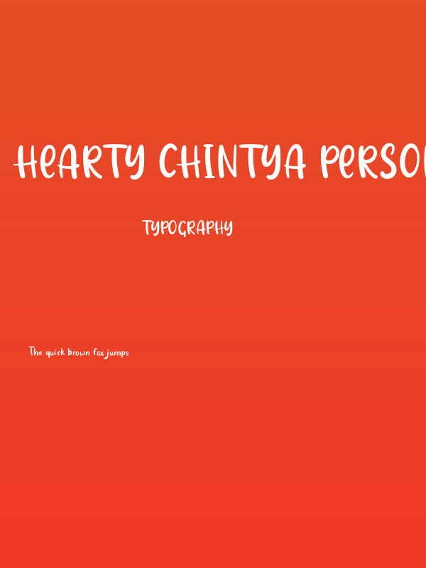 Hearty Chintya Personal Use Poster