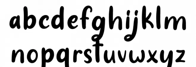 Hearty Chintya Personal Use 字体 小写