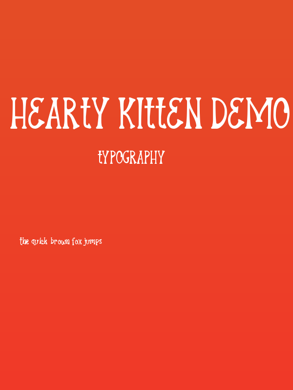 Hearty Kitten Demo Poster