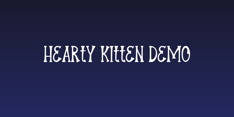 Hearty Kitten Demo Social Header