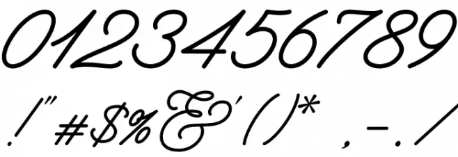 Hearty Morning - Personal Use Font OTHER CHARS