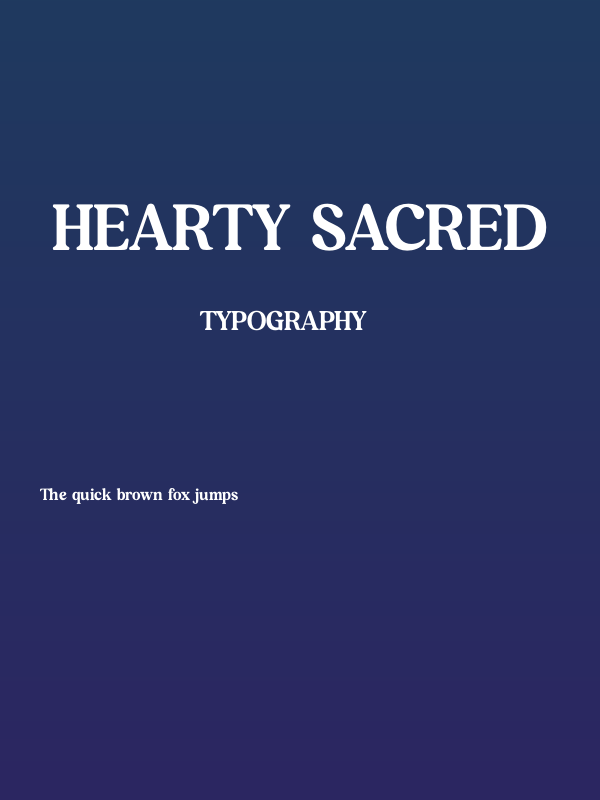 Hearty Sacred Poster
