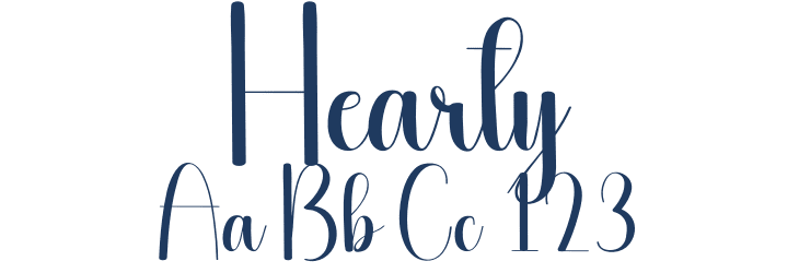 Hearty Font Preview