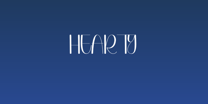 Hearty Social Header