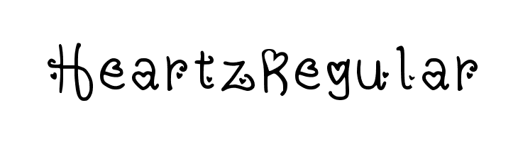Heartz Regular  नि: शुल्क फ़ॉन्ट्स डाउनलोड