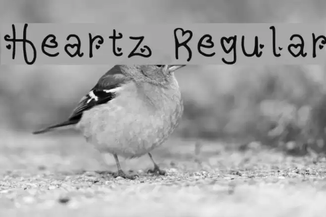 Heartz Regular Font examples