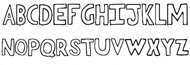Heasafel Font UPPERCASE