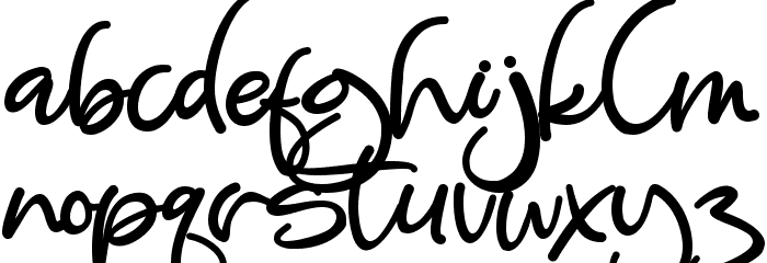 Heaster Font LOWERCASE