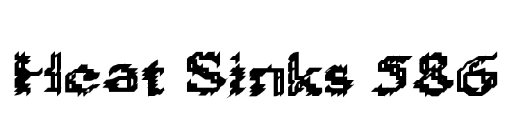Heat Sinks 586  font caratteri gratis