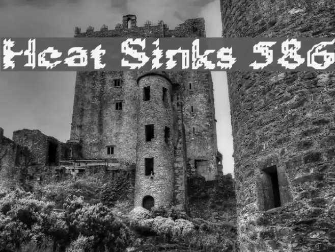 Heat Sinks 586 Font examples