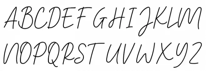 Heaternia Schriftart Groß