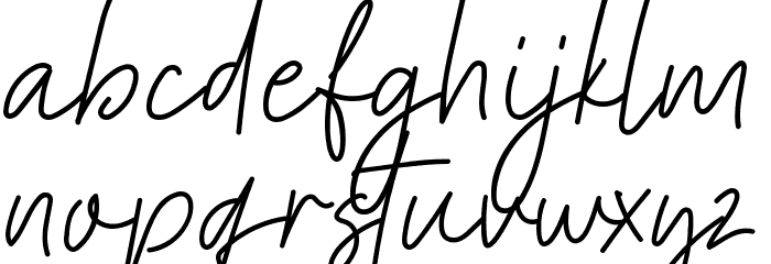 Heaternia Font LOWERCASE