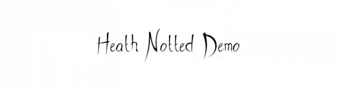 Heath Notted Demo  フリーフォントのダウンロード