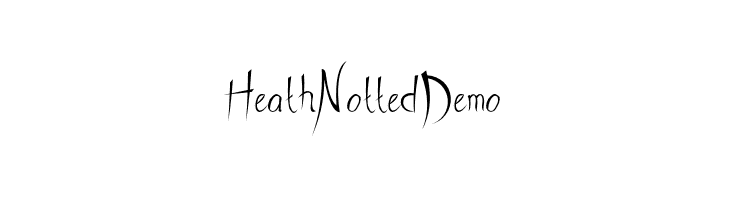 HeathNottedDemo  免费字体下载