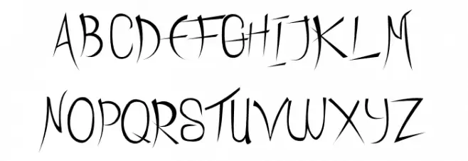 HeathNottedDemo Font UPPERCASE