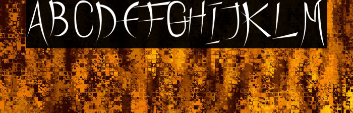 HeathNottedDemo Font examples