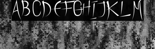 HeathNottedDemo Font examples