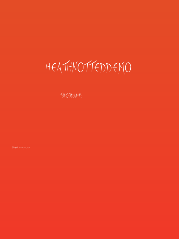 HeathNottedDemo Poster