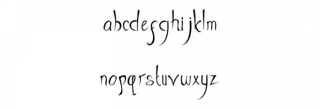 HeathNottedDemo Font LOWERCASE