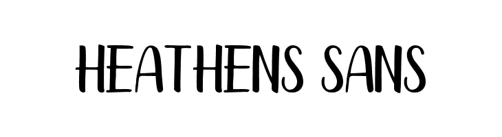 Heathens Sans  font caratteri gratis