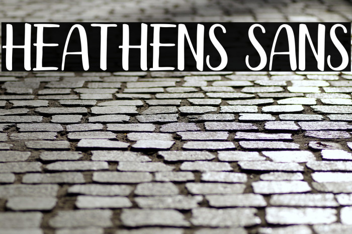 Heathens Sans Example 2