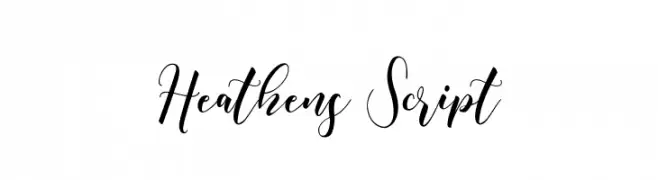 Heathens Script  免费字体下载