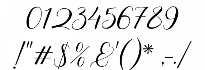 Heathens Script Font OTHER CHARS