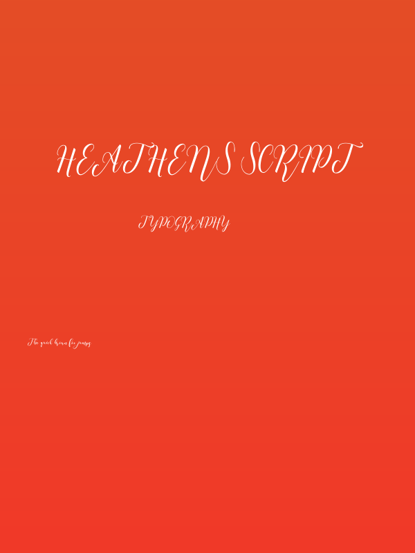 Heathens Script Poster