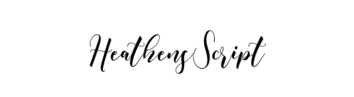 HeathensScript  नि: शुल्क फ़ॉन्ट्स डाउनलोड