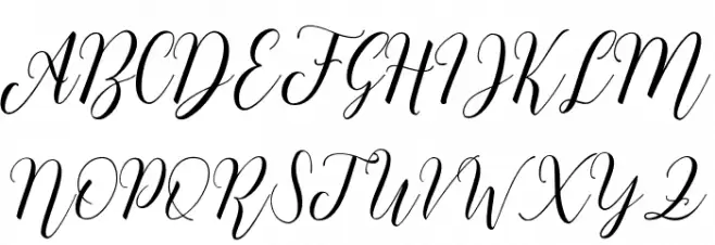HeathensScript 字体 大写