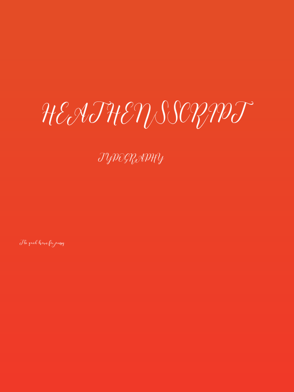 HeathensScript Poster