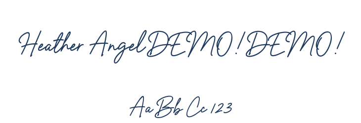 Heather Angel DEMO! DEMO! Font Preview