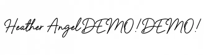 Heather Angel DEMO! DEMO!  les polices de caractères gratuit tlcharger