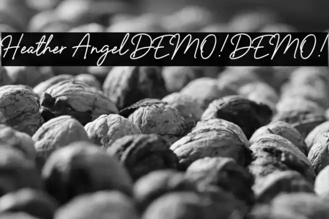 Heather Angel DEMO! DEMO! Caratteri examples