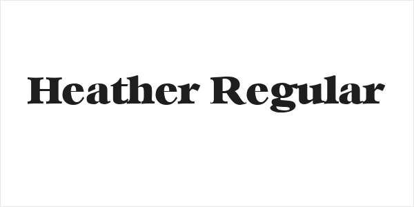 Heather Regular Logo