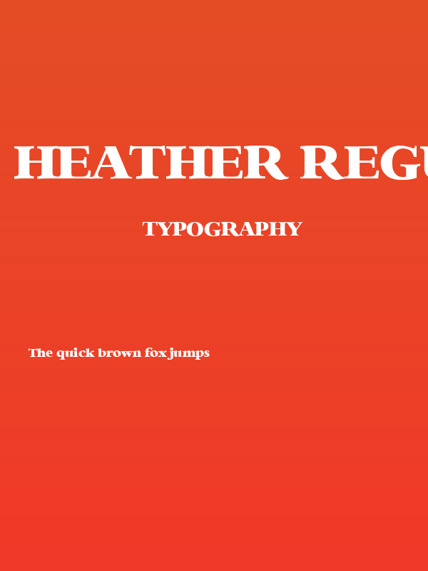 Heather Regular Poster