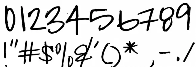 Heather Shibahn Font OTHER CHARS