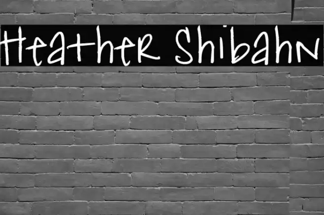 Heather Shibahn 字体 examples