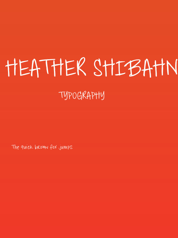 Heather Shibahn Poster