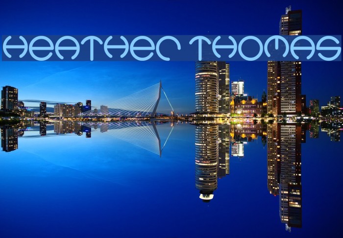 Heather Thomas Font examples