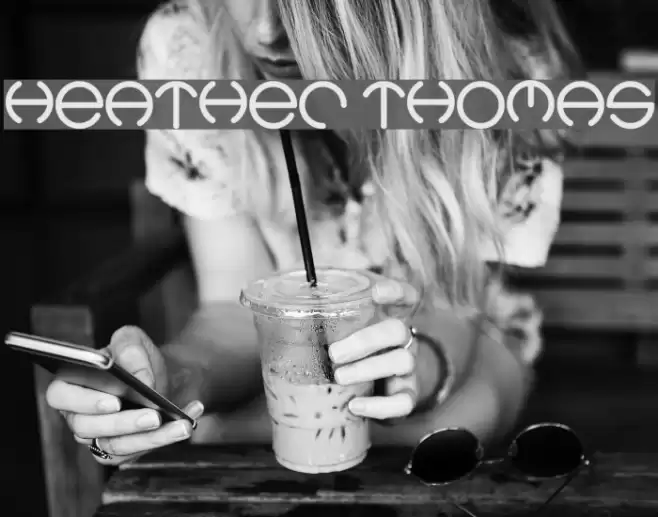 Heather Thomas Font examples
